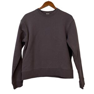 Zara Plain Gray Crewneck Sweatshirt